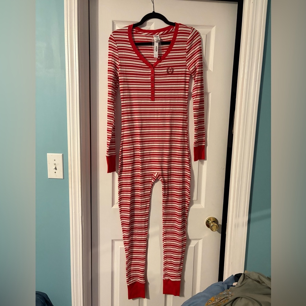 Victoria's Secret Pink Striped Onesie
